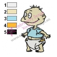 Tommy Pickles Rugrats Embroidery Design